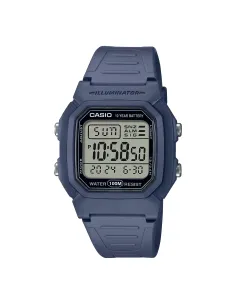 Reloj digital unisex clásico Casio W-800H-2AV 100m WR 10 años batería Hora Mundial Hora Dual Illuminator