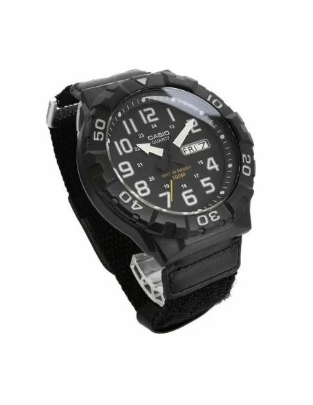 reloj deportivo hombre outdoor Casio MRW-210HB-1AV corea cuero y tela 100m water resist