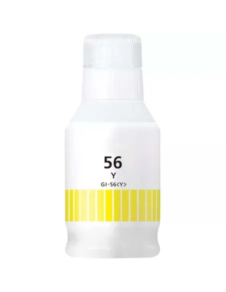 botella de tinta Compatible Canon GI56 G-56  AMARILLO Maxify GX3050 / GX4050 / GX5050 / GX5550 / GX6050 / GX6550 / GX7050