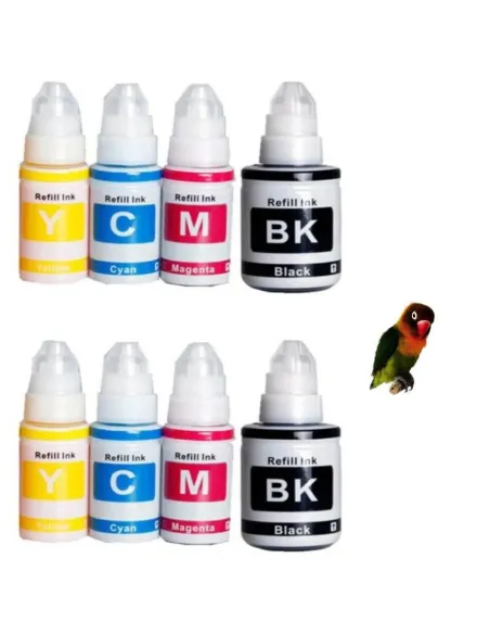 8 Botellas de Tinta Compatibles Canon GI41 GI-41 Pixma G1420 G1430 G2420 G2430 G2460 G2470 G3420 G3430 G3460 G3470 G4470