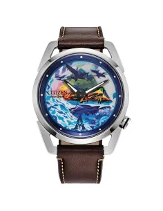 reloj hombre Citizen Eco-Drive Avatar Pandora AW2060-02W 42mm 100m WR correa de cuero