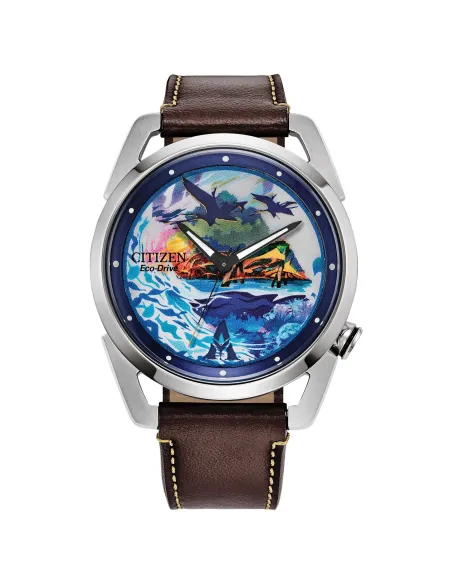 reloj hombre Citizen Eco-Drive Avatar Pandora AW2060-02W 42mm 100m WR correa de cuero