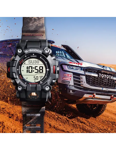 radiocontrol solar Casio Mudmaster Toyota Land Cruiser GW-9500TLC-1JR JDM  200m WR Brújula Digital