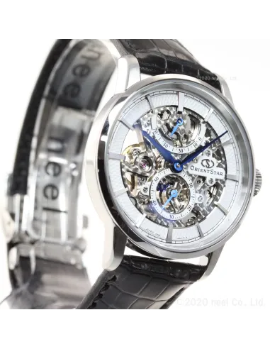 reloj mecánico hombre Orient Star Skeleton RK-AZ0002S JDM 39mm 50m WR Cristal de zafiro esférico doble