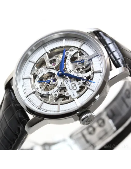 reloj mecánico hombre Orient Star Skeleton RK-AZ0002S JDM 39mm 50m WR Cristal de zafiro esférico doble