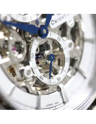 reloj mecánico hombre Orient Star Skeleton RK-AZ0002S JDM 39mm 50m WR Cristal de zafiro esférico doble