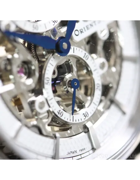 reloj mecánico hombre Orient Star Skeleton RK-AZ0002S JDM 39mm 50m WR Cristal de zafiro esférico doble