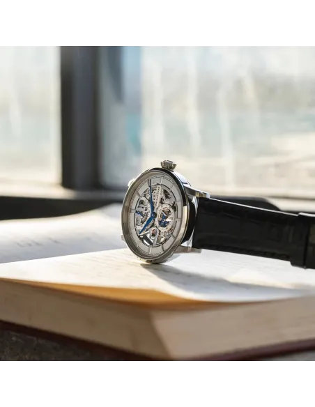 reloj mecánico hombre Orient Star Skeleton RK-AZ0002S JDM 39mm 50m WR Cristal de zafiro esférico doble