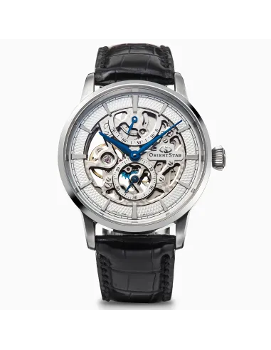 reloj mecánico hombre Orient Star Skeleton RK-AZ0002S JDM 39mm 50m WR Cristal de zafiro esférico doble