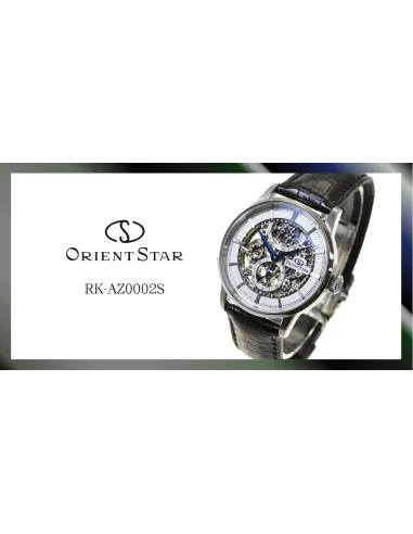 reloj mecánico hombre Orient Star Skeleton RK-AZ0002S JDM 39mm 50m WR Cristal de zafiro esférico doble