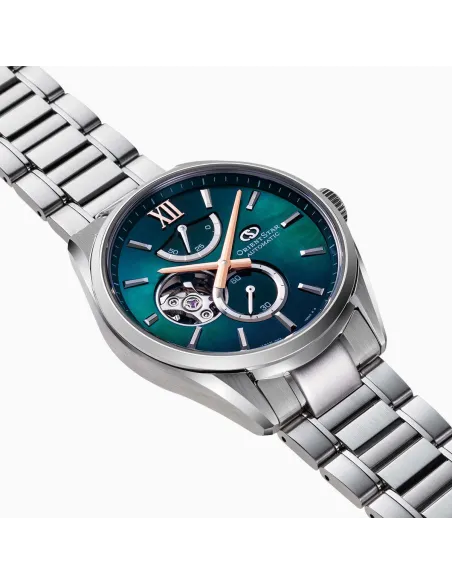 reloj automáitco hombre ORIENT STAR M34 F7 SEMI SKELETON RK-BY0001A Aurora Borealis JDM 40mm cristal de zafiro 100m