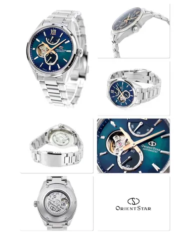 reloj automáitco hombre ORIENT STAR M34 F7 SEMI SKELETON RK-BY0001A Aurora Borealis JDM 40mm cristal de zafiro 100m