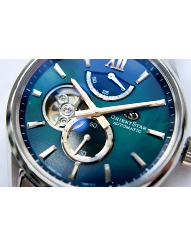 reloj automáitco hombre ORIENT STAR M34 F7 SEMI SKELETON RK-BY0001A Aurora Borealis JDM 40mm cristal de zafiro 100m
