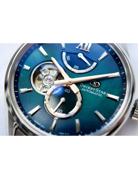 reloj automáitco hombre ORIENT STAR M34 F7 SEMI SKELETON RK-BY0001A Aurora Borealis JDM 40mm cristal de zafiro 100m