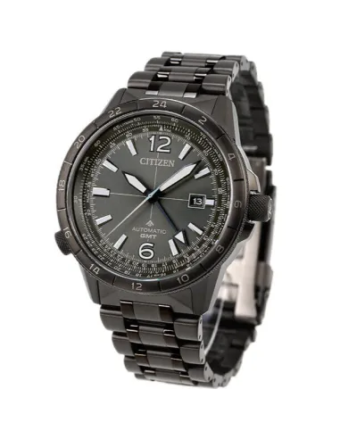 Reloj automático aviador hombre Citizen SkyHawk Promaster Air GMT  NB6045-51H JDM 44.5mm  200m WR cristal de zafiro