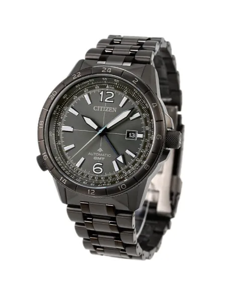 Reloj automático aviador hombre Citizen SkyHawk Promaster Air GMT  NB6045-51H JDM 44.5mm  200m WR cristal de zafiro