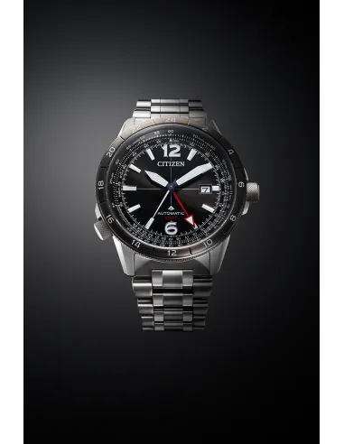 reloj automático hombre Citizen Promaster Sky GMT NB6046-59E JDM 44.5MM 200M WR cristal de zafiro