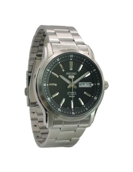 reloj automático hombre Seiko 5 SNKP11K1 42mm 50m WR correa de acero