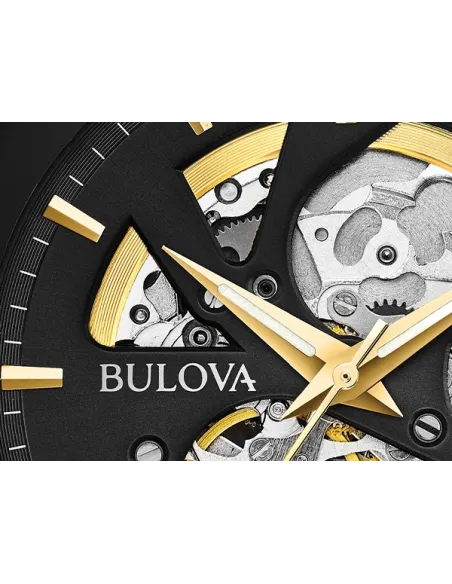 Reloj automático hombre Bulova Futuro Modern 98A203 41mm correa de acero PVD 30m WR