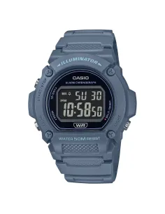 reloj deportivo hombre Casio W-219HC-2BV 50m WR 47.1mm Iluminación LED alarma cronógrafo