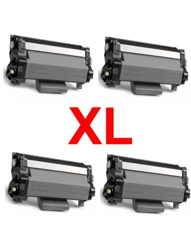 4 toner compatibles para Brother TN2510XL TN-2510 XL TN2510 XL alta capacidad