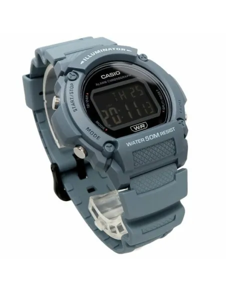 reloj deportivo hombre Casio W-219HC-2BV 50m WR 47.1mm Iluminación LED alarma cronógrafo