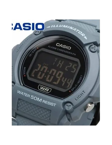 reloj deportivo hombre Casio W-219HC-2BV 50m WR 47.1mm Iluminación LED alarma cronógrafo
