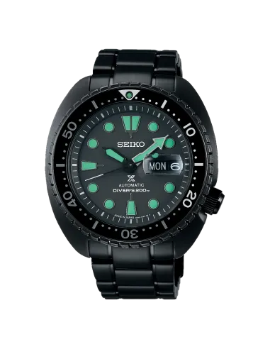 Seiko Prospex Turtle SBDY127 JDM automatico 45mm The Black Series 200m WR cristal de zafiro anti-reflejos JDM
