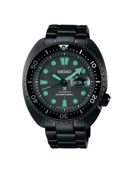 Seiko Prospex Turtle SBDY127 JDM automatico 45mm The Black Series 200m WR cristal de zafiro anti-reflejos JDM