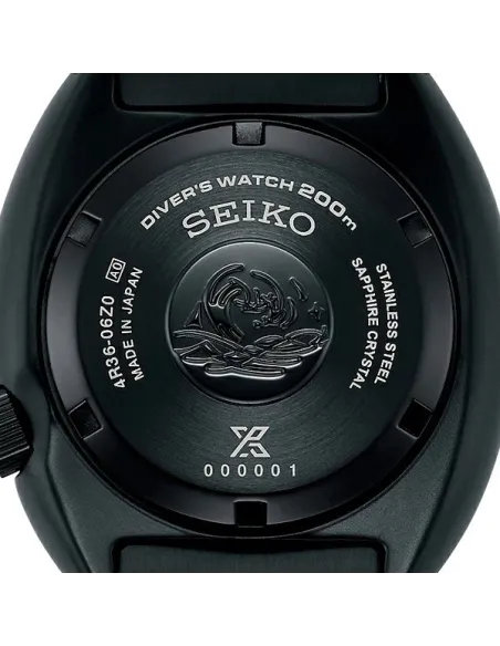 Seiko Prospex Turtle SBDY127 JDM automatico 45mm The Black Series 200m WR cristal de zafiro anti-reflejos JDM