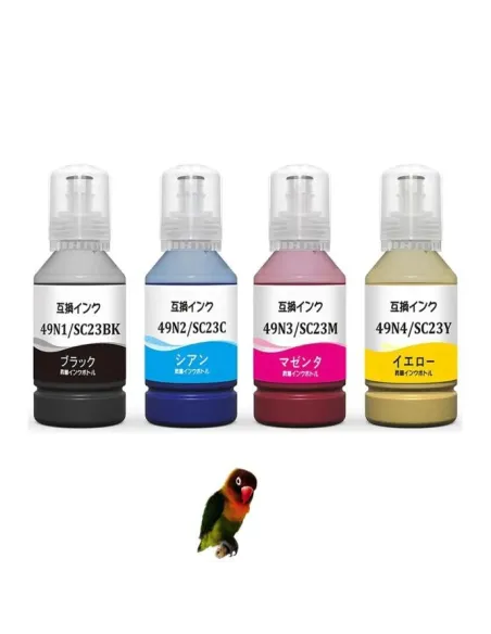 4 tintas Compatibles Sublimación para Epson SC23 SC-23 Botellas de Tinta Sublimación para SureColor SC-F100, SC-F500, SC-F501
