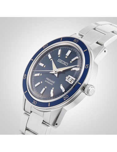 Reloj automático hombre Seiko Presage Style 60’s SRPG05J1 40.8mm 50m WR correa de acero