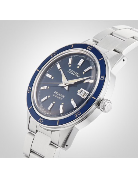 Reloj automático hombre Seiko Presage Style 60’s SRPG05J1 40.8mm 50m WR correa de acero