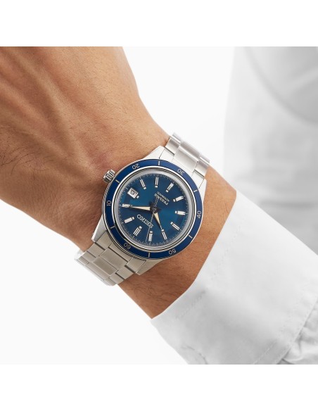 Reloj automático hombre Seiko Presage Style 60’s SRPG05J1 40.8mm 50m WR correa de acero