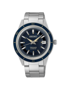 Reloj automático hombre Seiko Presage Style 60’s SRPG05J1 40.8mm 50m WR correa de acero