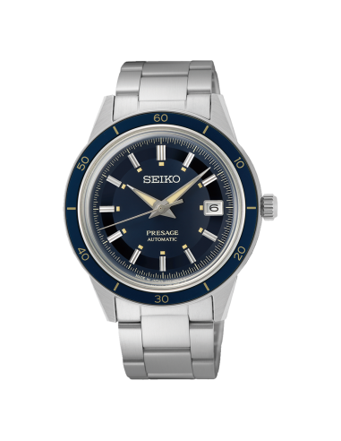 Reloj automático hombre Seiko Presage Style 60’s SRPG05J1 40.8mm 50m WR correa de acero
