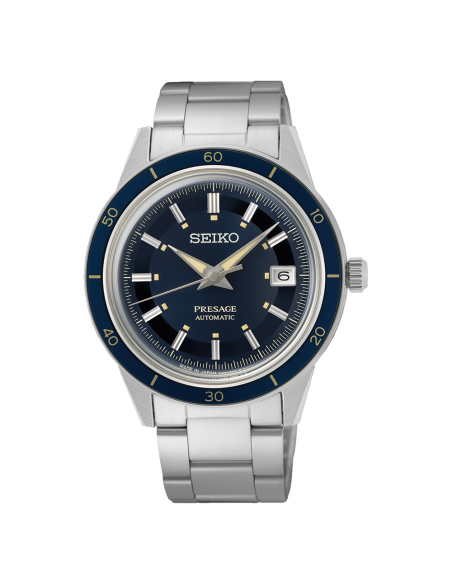 Reloj automático hombre Seiko Presage Style 60’s SRPG05J1 40.8mm 50m WR correa de acero