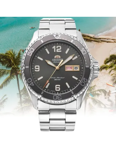 Orient Kamasu RA-AA0819N 41.8mm 200m sapphire crystal automatic divers men’s watch stainless steel bracelet