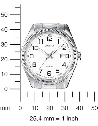 reloj hombre Casio Classic MTP-1302PD-7B 38.5mm 50m WR correa de acero