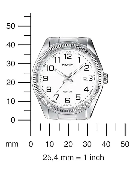 reloj hombre Casio Classic MTP-1302PD-7B 38.5mm 50m WR correa de acero
