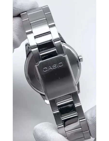 reloj clásico hombre Casio MTP-1303PD-1A 40mm 50m WR  correa de acero Cierre de triple pliegue