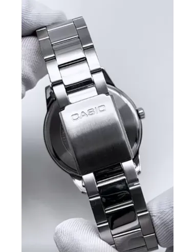 reloj clásico hombre Casio MTP-1303PD-1A 40mm 50m WR  correa de acero Cierre de triple pliegue