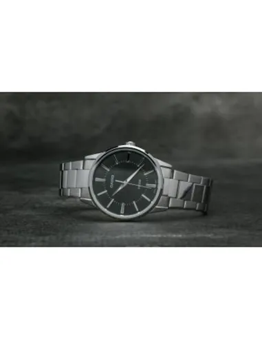 reloj clásico hombre Casio MTP-1303PD-1A 40mm 50m WR  correa de acero Cierre de triple pliegue