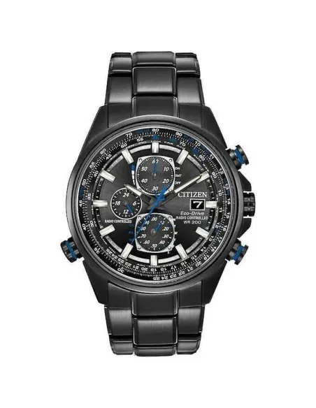 radio-control hombre Citizen Eco-Drive A-T AT8027-55H 43mm 200m WR cristal de zafiro Calendario perpetuo