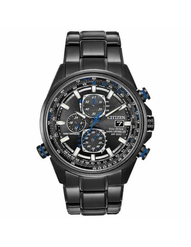 radio-control hombre Citizen Eco-Drive A-T AT8027-55H 43mm 200m WR cristal de zafiro Calendario perpetuo