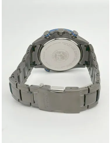 radio-control hombre Citizen Eco-Drive A-T AT8027-55H 43mm 200m WR cristal de zafiro Calendario perpetuo