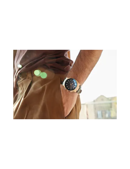 Citizen Eco-Drive Axiom CA4583-01E 43mm 50m WR cristal de zafiro correa de cuero movimiento Eco-Drive