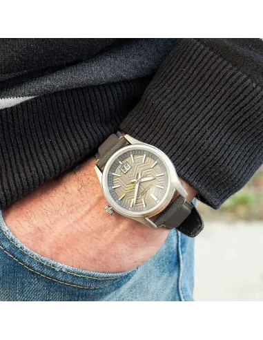 reloj deportivo hombre Seiko SUR543P1 39.5mm 100m WR cristal de zafiro correa de tela