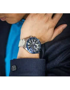 Reloj cronógrafo hombre Casio Edifice EFV-620D-1A2 100m EFV-620D-1A4 WR correa de acero 2