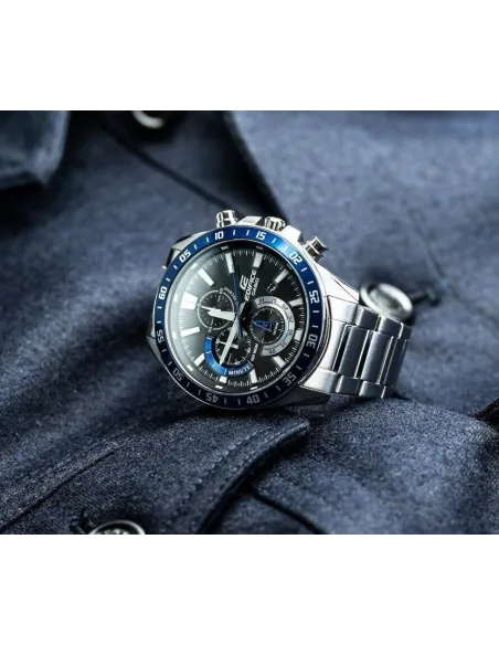 Reloj cronógrafo hombre Casio Edifice EFV-620D-1A2 100m EFV-620D-1A4 WR correa de acero